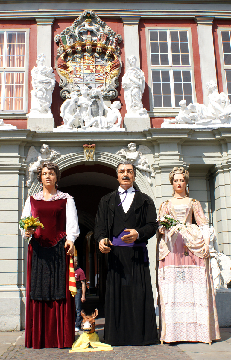 A la porta del palau de Wolfenbüttel
